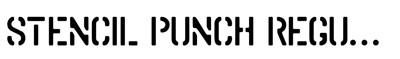 Stencil Punch Regular JNL